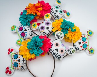 Day Of The Dead:  Mickey and Minnie Ears
