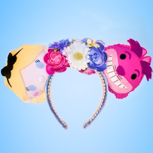 Alice and Chesire Cat Mickey Ears