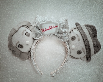 WandaVision:  50s Style Wanda and Vision Mouse Ears