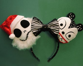 Nightmare Before Christmas: Jack Skellington and Vampire Teddy Ears