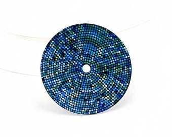 28.5mm Blue Mosaic Textured Watch Dial for NH35 NH36 4R35 Movement, Sparkling Pattern Replacement Face, DIY Watch Modification Parts