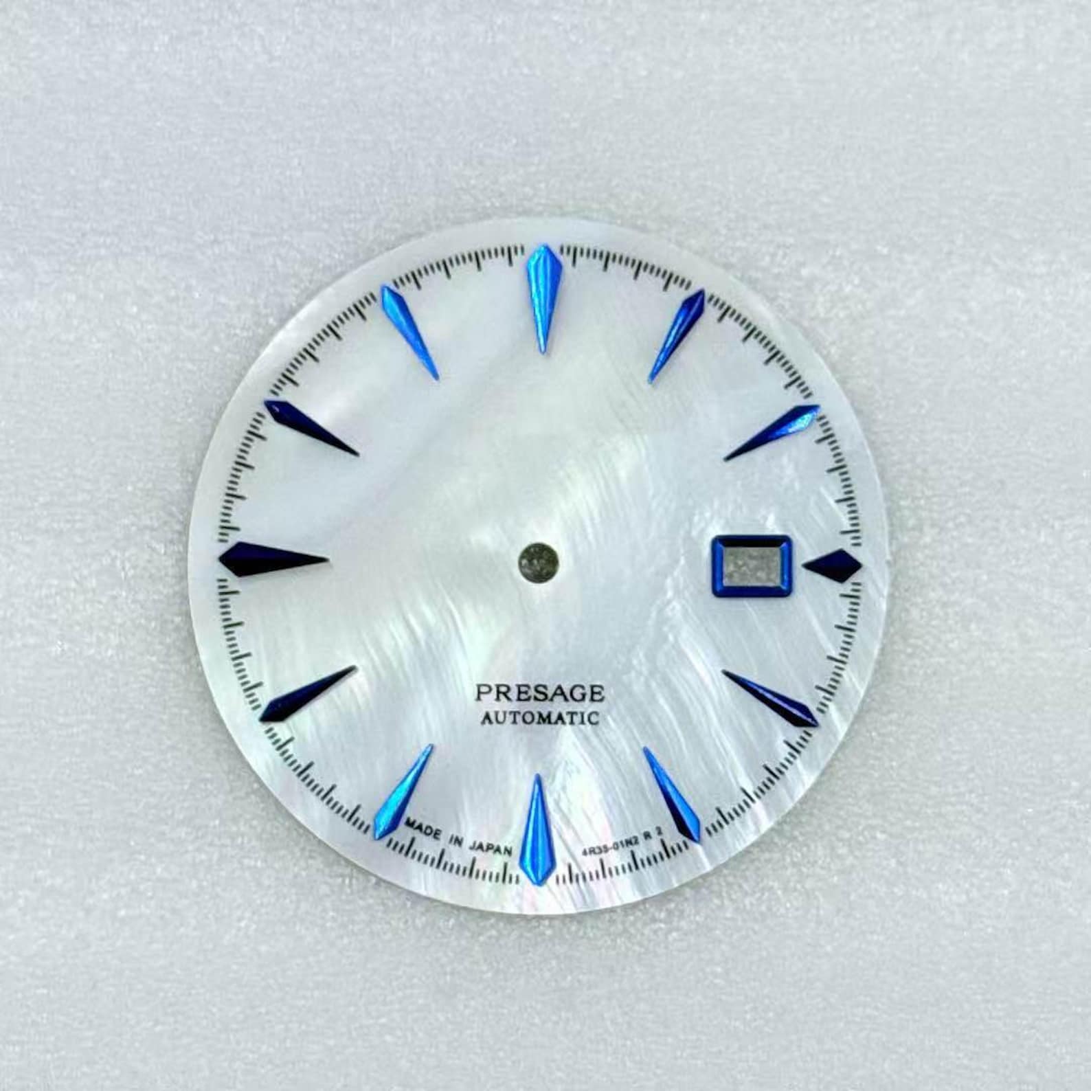Map. Dial Customized Dial 35mm MOP Dial White Blue for the NH35 Movement. the ...