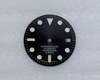 Custom Logo 28.5mm Sunburst Green Lume Dial for 8215 Automatic Watch Mod Parts Replacement Watch Face