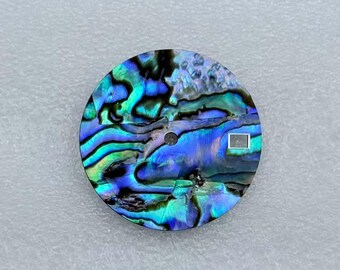 Custom Logo 28.5mm Natural Abalone Shell Watch Dial for NH35 Movement 3 and 3.8 Position Automatic Watch Mod Parts