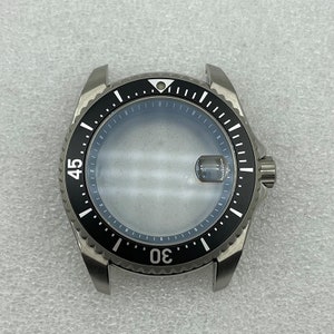 43,5 mm titanboett modifierad klockarmband av högkvalitativt titanboett för nh35 nh36 automatiskt mekaniskt urverk Klocktillbehör A1