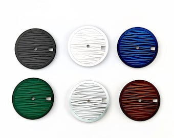 DIY watch dial NH35 dial with wave-patterned surface mechanical watch modification 2824/NH34/8215/8213 watch accessories 28.5mm