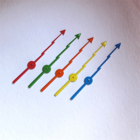 Watch top second needle
