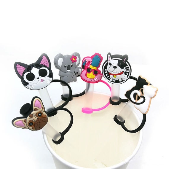 Cute Silicone Straw Plug,Straw Tips Cover For 6 to 8 mm Straws
