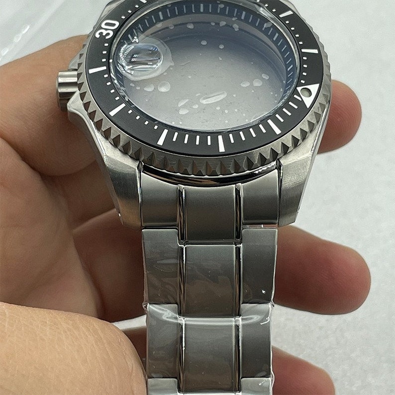 43,5 mm titanboett modifierad klockarmband av högkvalitativt titanboett för nh35 nh36 automatiskt mekaniskt urverk Klocktillbehör bild 1