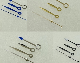 Nh34 mãos modificadas peças de relógio 4 mãos gmt rosa ouro/azul/goldfor nh34 movimento automático relógio mod