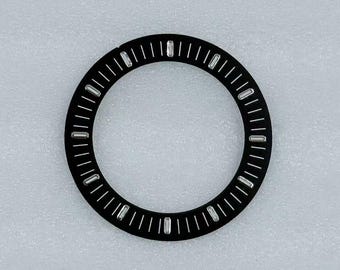 Custom Logo 31.8mm Watch Chapter Ring for NH70 Movement Green Luminous Inner Bezel Insert Watch Mod Replacement Parts