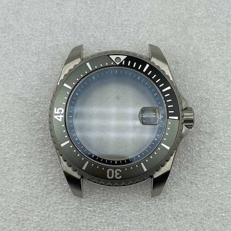43,5 mm titanboett modifierad klockarmband av högkvalitativt titanboett för nh35 nh36 automatiskt mekaniskt urverk Klocktillbehör A2