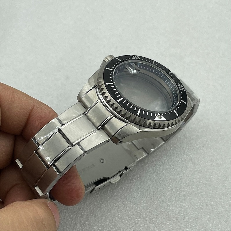 43,5 mm titanboett modifierad klockarmband av högkvalitativt titanboett för nh35 nh36 automatiskt mekaniskt urverk Klocktillbehör bild 9