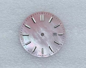 Custom Logo 25.8mm Mother of Pearl Watch Dial for VJ24 Movement Ladies Automatic Watch Mod Replacement Parts