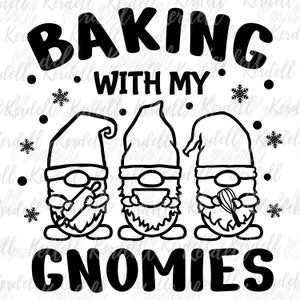 Baking with my gnomies svg gnome apron svg funny baking team  etsy Baking with my gnomies svg gnome apron svg funny baking team  etsy