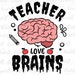 Halloween Teacher Bundle SVG Teachers Love Brains SVG Math - Etsy
