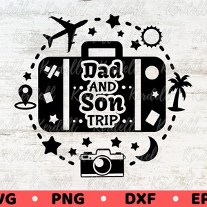 Vader en zoon reis SVG, vader en zoon reis bijpassende Shirts svg, vakantie Svg, Svg, zomer Svg, familie-uitje 2025 Svg Png Dxf Eps sublimatie