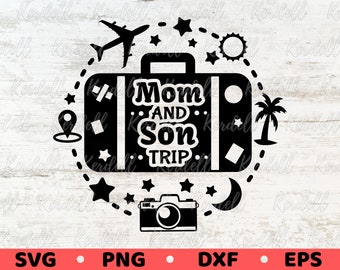 SVG-Datei für Mutter-Sohn-Reise, Partnerlook-Shirts für Mutter-Sohn-Reise (SVG), Urlaubs-SVG, SVG, Sommer-SVG, Familienreise 2026 (SVG, PNG, DXF, EPS, Sublimation)