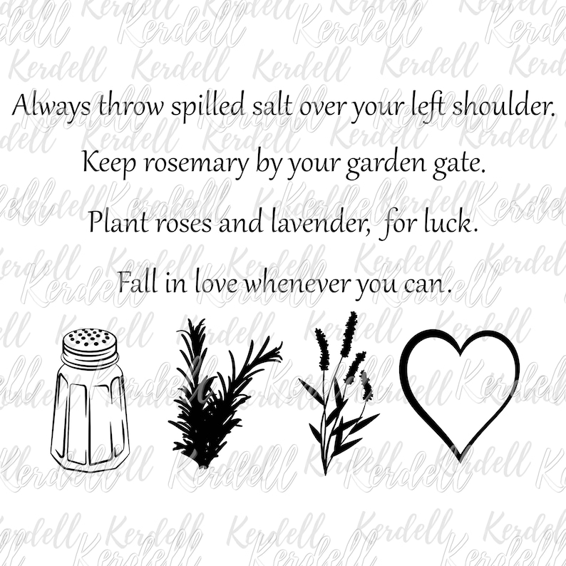 Practical Magic Quote SVG Always Throw Salt Over Your Left - Etsy