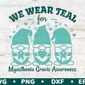 Usamos Azul-petróleo para a conscientização sobre a Miastenia Gravis SVG, Fita Azul-petróleo SVG, Suporte MG SVG, Guerreiro da Miastenia Gravis SVG PNG DXF EPS Sublimação