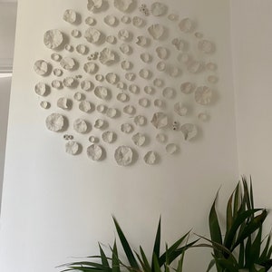 Handmade Clay Wall Sculpture DIY Design 100 pieces image 4