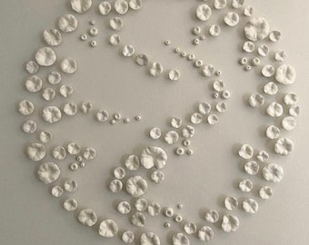 Handmade Clay Wall Sculpture DIY Design 100 pieces