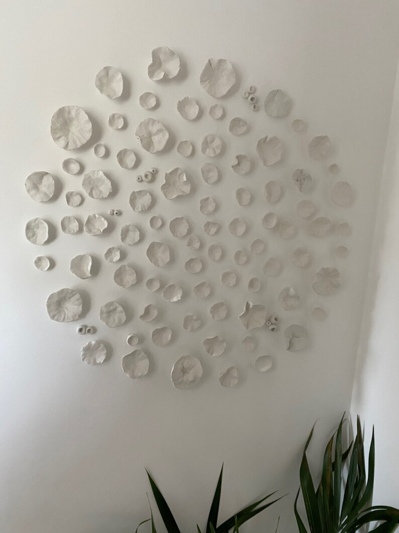 Clay Wall sculpture DIY design Etsy