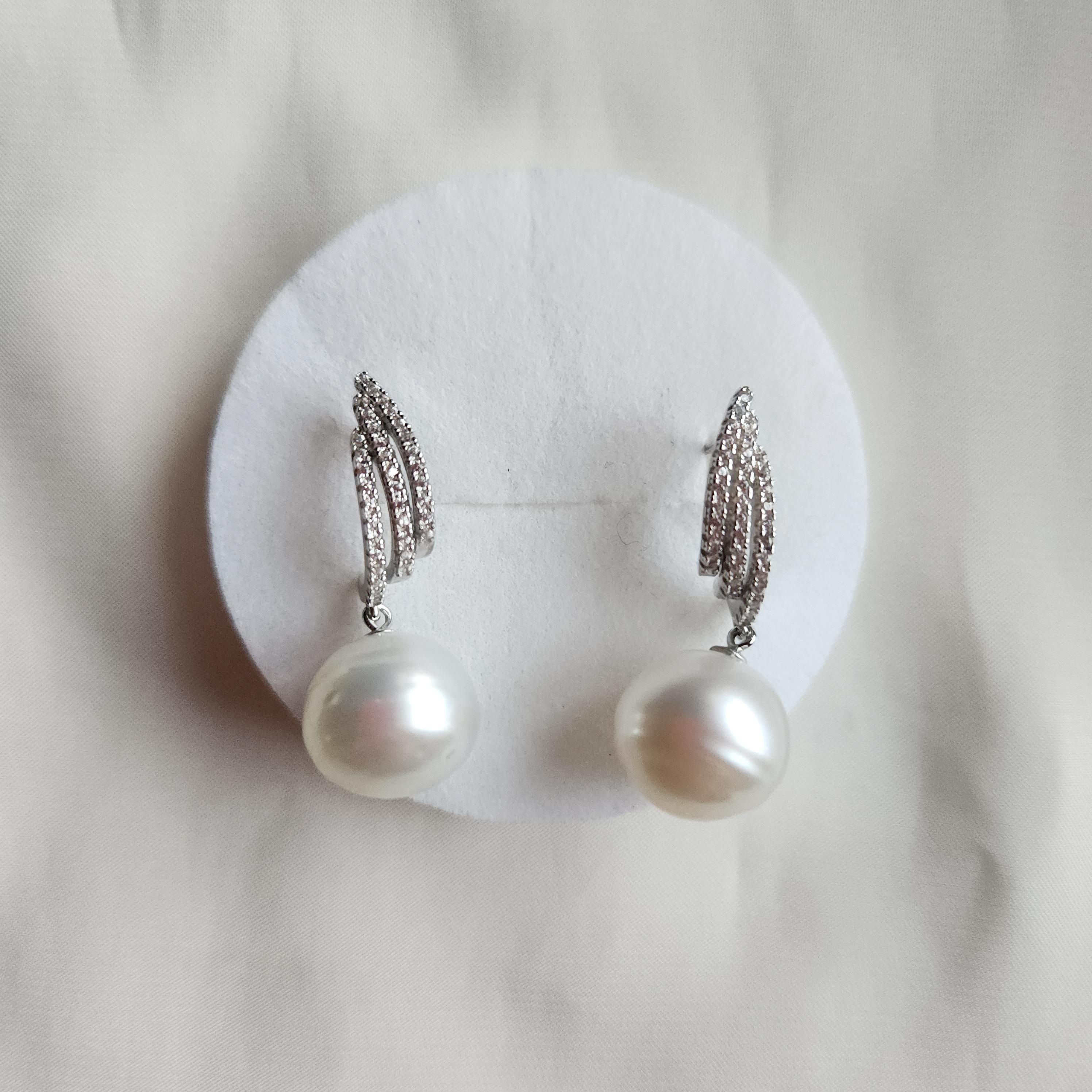 Black Sea Pazzaglia Orecchini A Leva Con Perle Di Conchiglia Dei Mari Del Sud - Diametro 8-16mm, Naturali, Senza Nichel, Fatti A Mano Orecchini Conchiglia - Foto 7