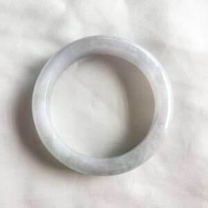 53mm Icy Light Spring Colour Grade A Jadeite Bangle Untreated Genuine Burmese Jade