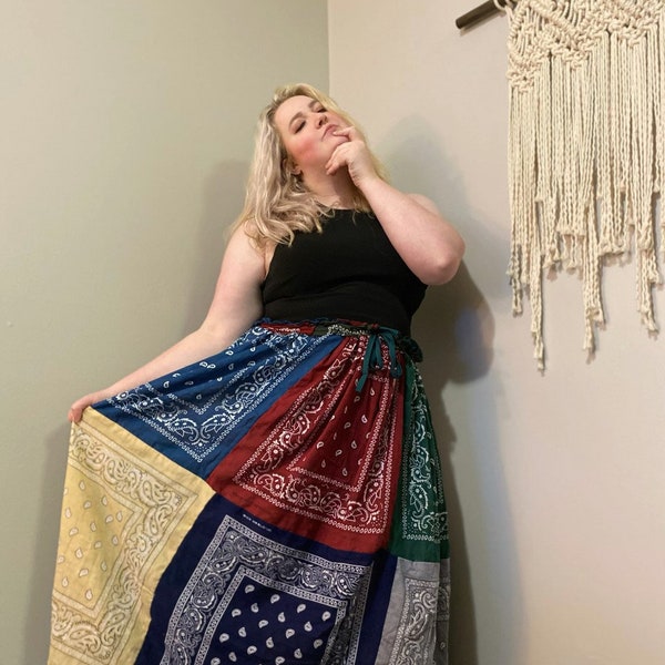 Bandana Skirt Etsy