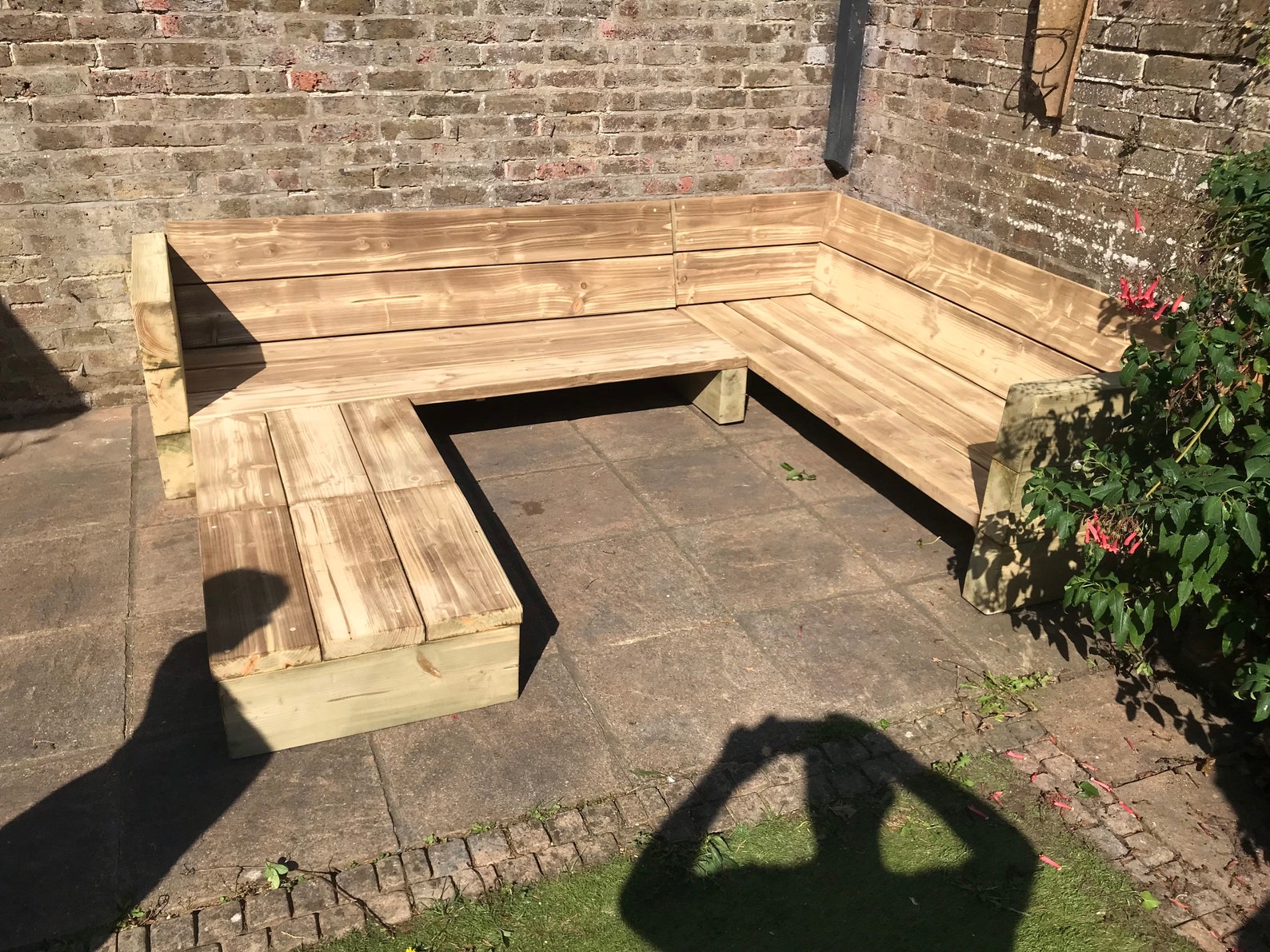 Garden Corner Sofa. Chunky Sleeper Style Etsy UK