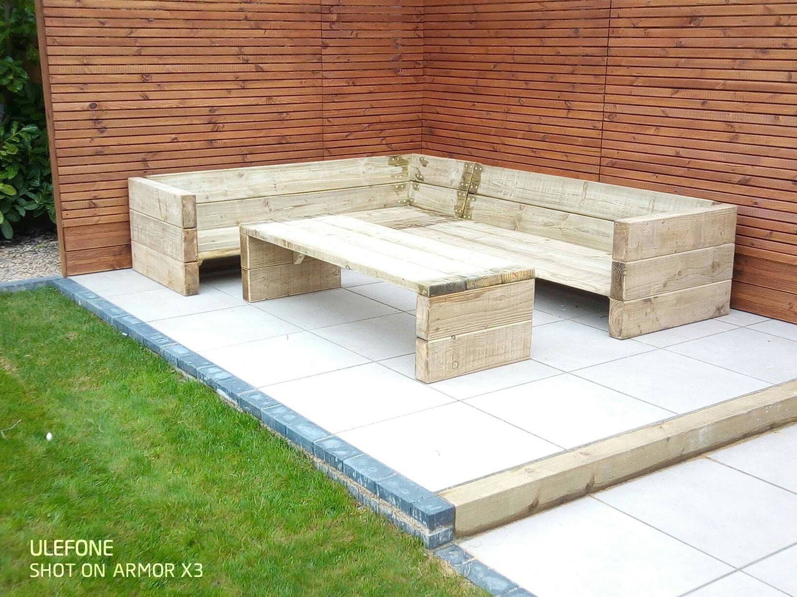 Garden Corner Sofa. Chunky Sleeper Style Etsy UK