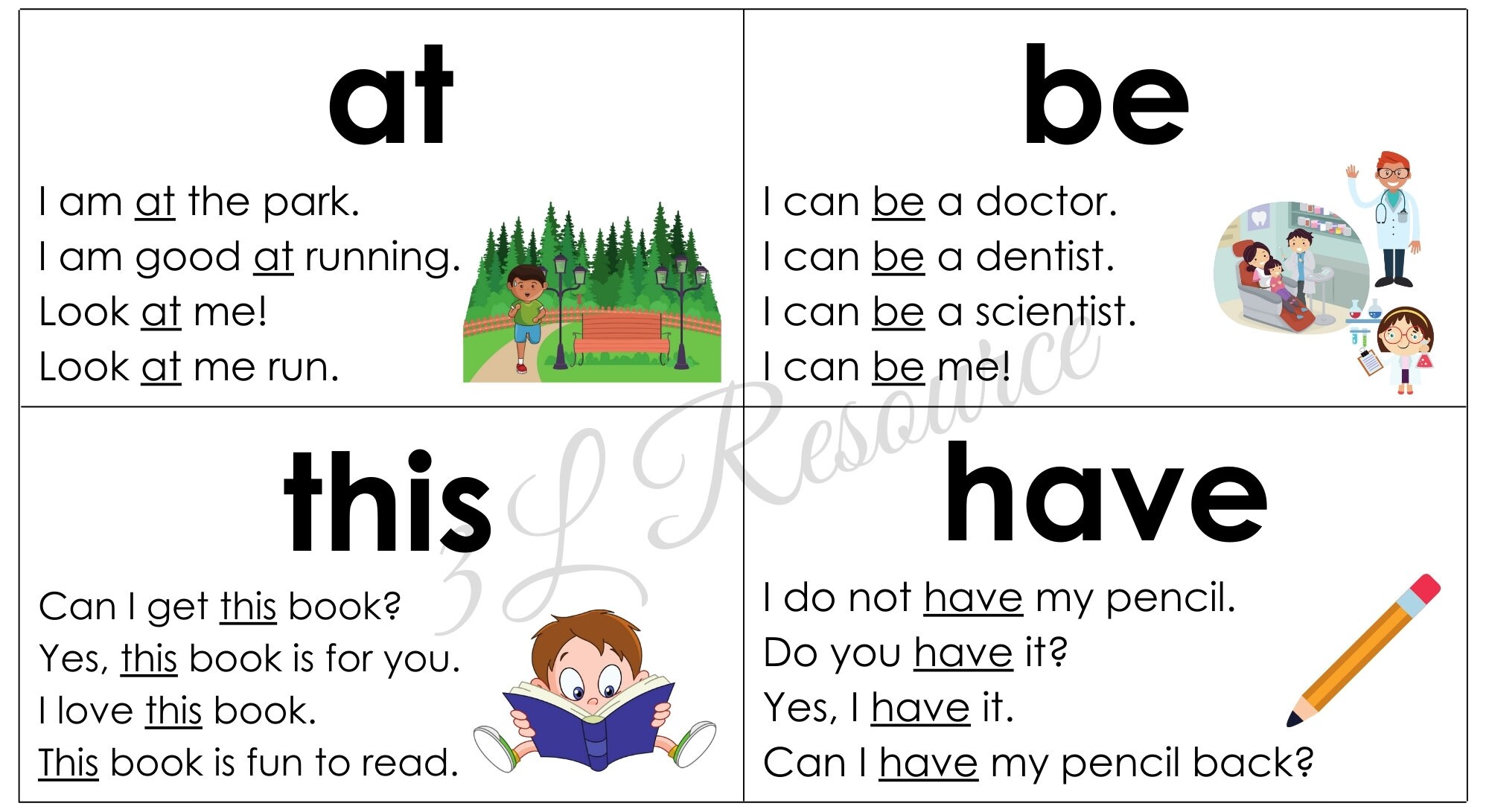 INSTANT DOWNLOAD 100 Printable Fry Sight Word Flash Cards With ...
