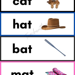 28 cartes Flash de mots rimés pour les tout-petits, les écoles maternelles et les enfants de la maternelle, l'apprentissage, l'autisme, les besoins spéciaux, les enseignants