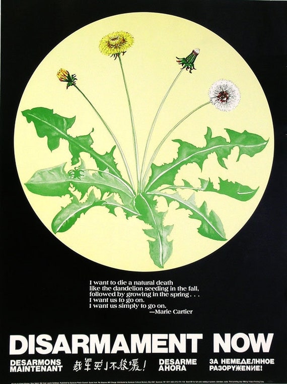 Disarmament Now, Mint Vintage Poster by Syracuse Peace Council