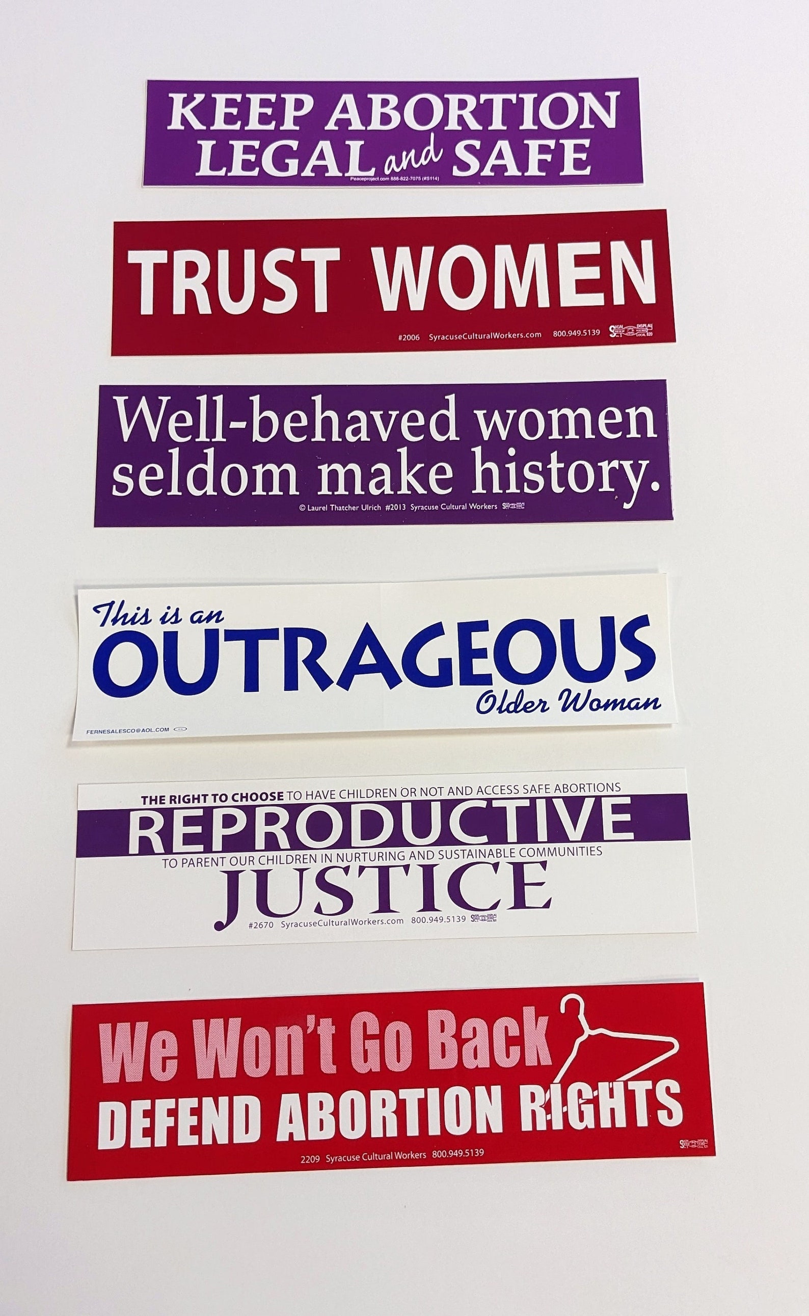 Bumper Stickers Womens Rights 5.00 Each//car Art for Peace & Activism ...
