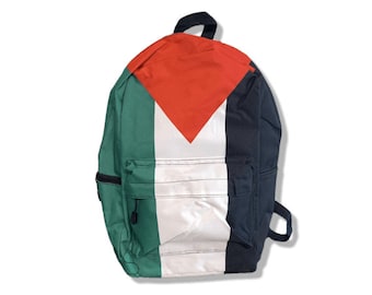 Palestine Flag Polyester Full Print Design Medium Laptop Backpack