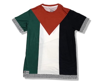 Palestine Flag Full Sublimation Short Sleeve T-Shirt