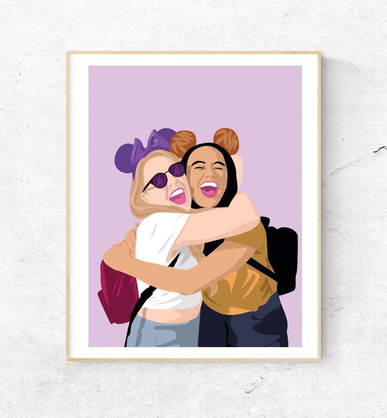 Custom Friend Print/best Friend Print/custom Best Friend Etsy Australia