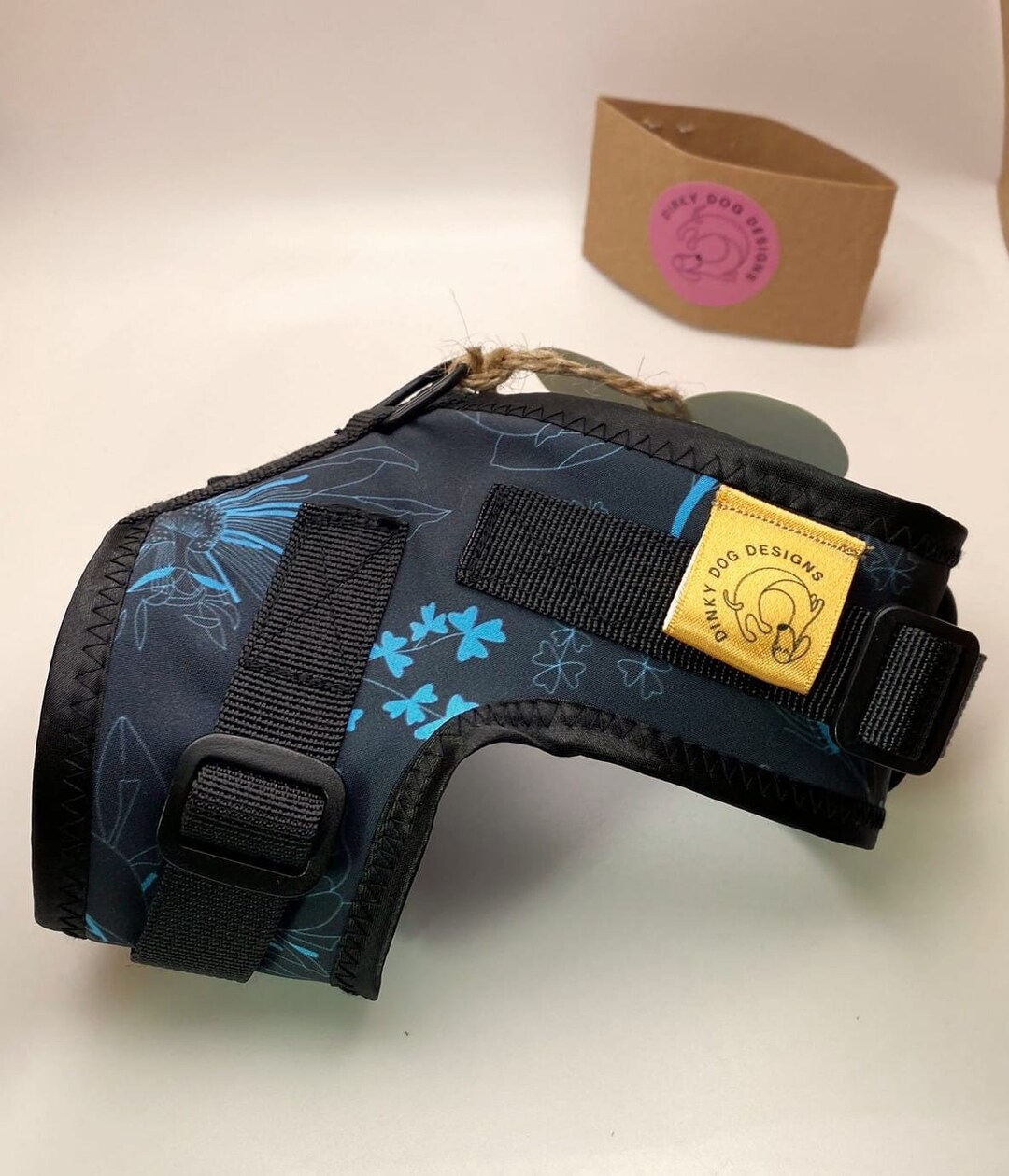 Dog Harness No Rub Floral Design Etsy UK