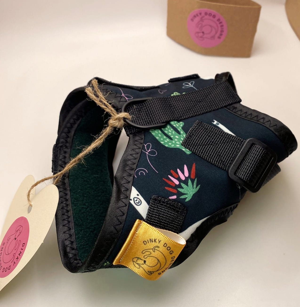 Dog Harness No Rub Llama & Cactus Etsy