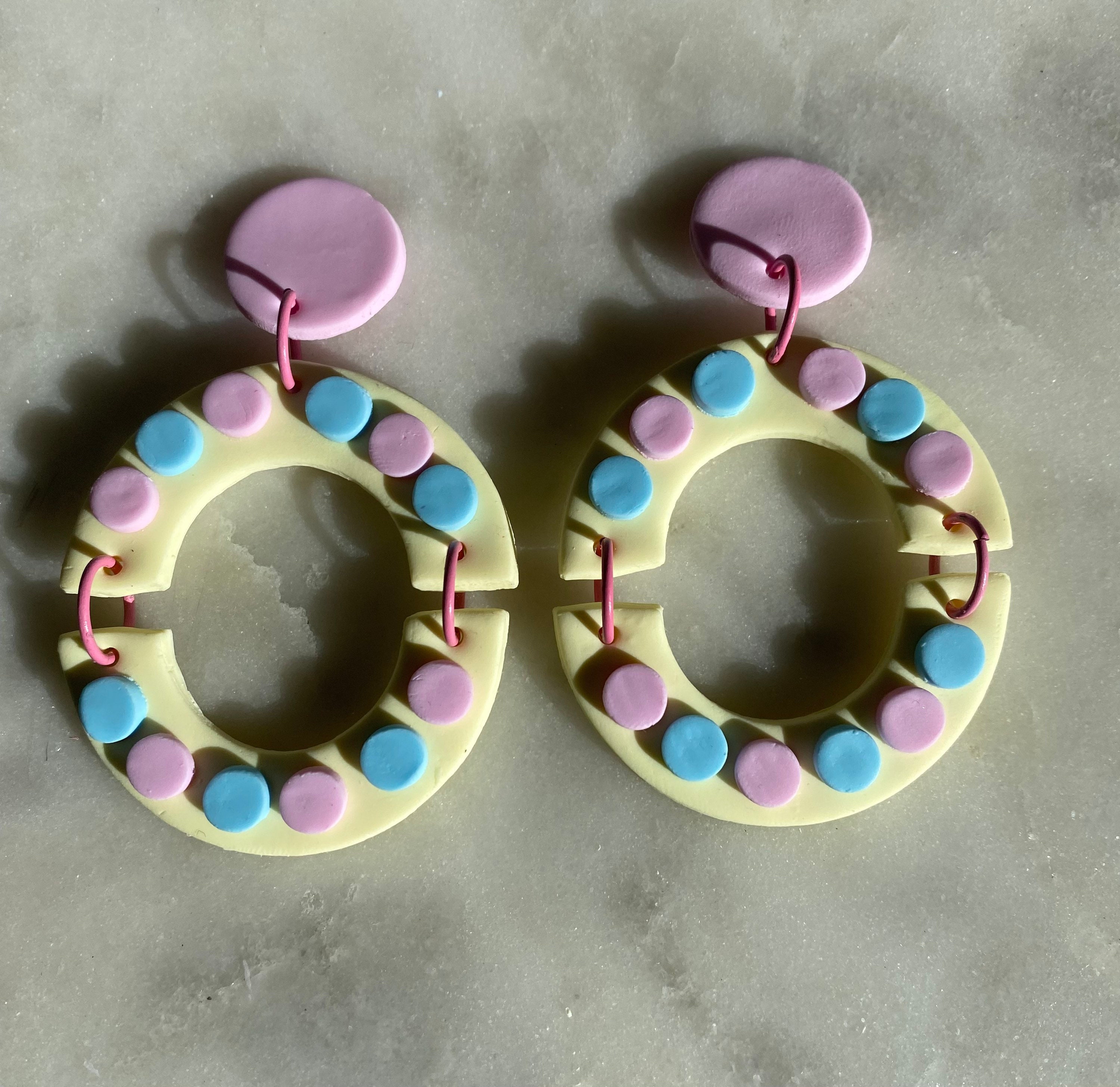 Handmade Polymer Clay Earrings // Clay Earrings // Candy Etsy