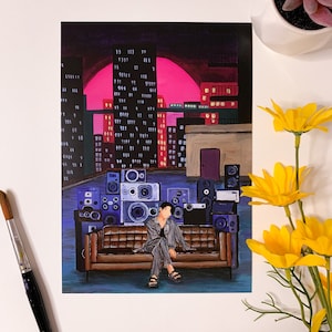 BTS BE Konzept Raum Jungkook Art Print / Jungkook Fanart / BTS Fanart / K-Pop Art Print