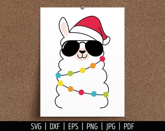 Download Christmas Llama Svg Etsy PSD Mockup Templates