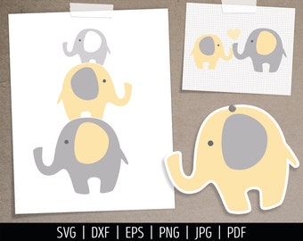 Download Grey Elephant Svg Etsy