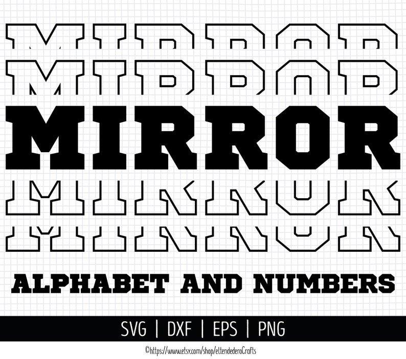 Mirror Alphabet SVG. Sports Font Clipart. College Letters Cut Files ...