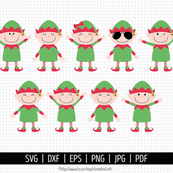 Elf Face Svg Files - Etsy Australia