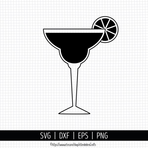 Margarita Glass SVG. Cinco de Mayo Cut Files. Lime Glasses PNG Clipart. Cocktail Icon Vector Shape Monogram Cutting Machine dxf eps Download