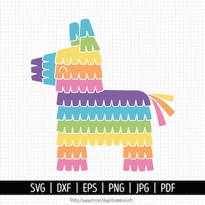 Pinata SVG. Fiesta Cinco de Mayo SVG. Kids Mexican Party PNG Clipart Traditional Mexico Donkey Pinata Cut Files. Vector Cutting Machine File