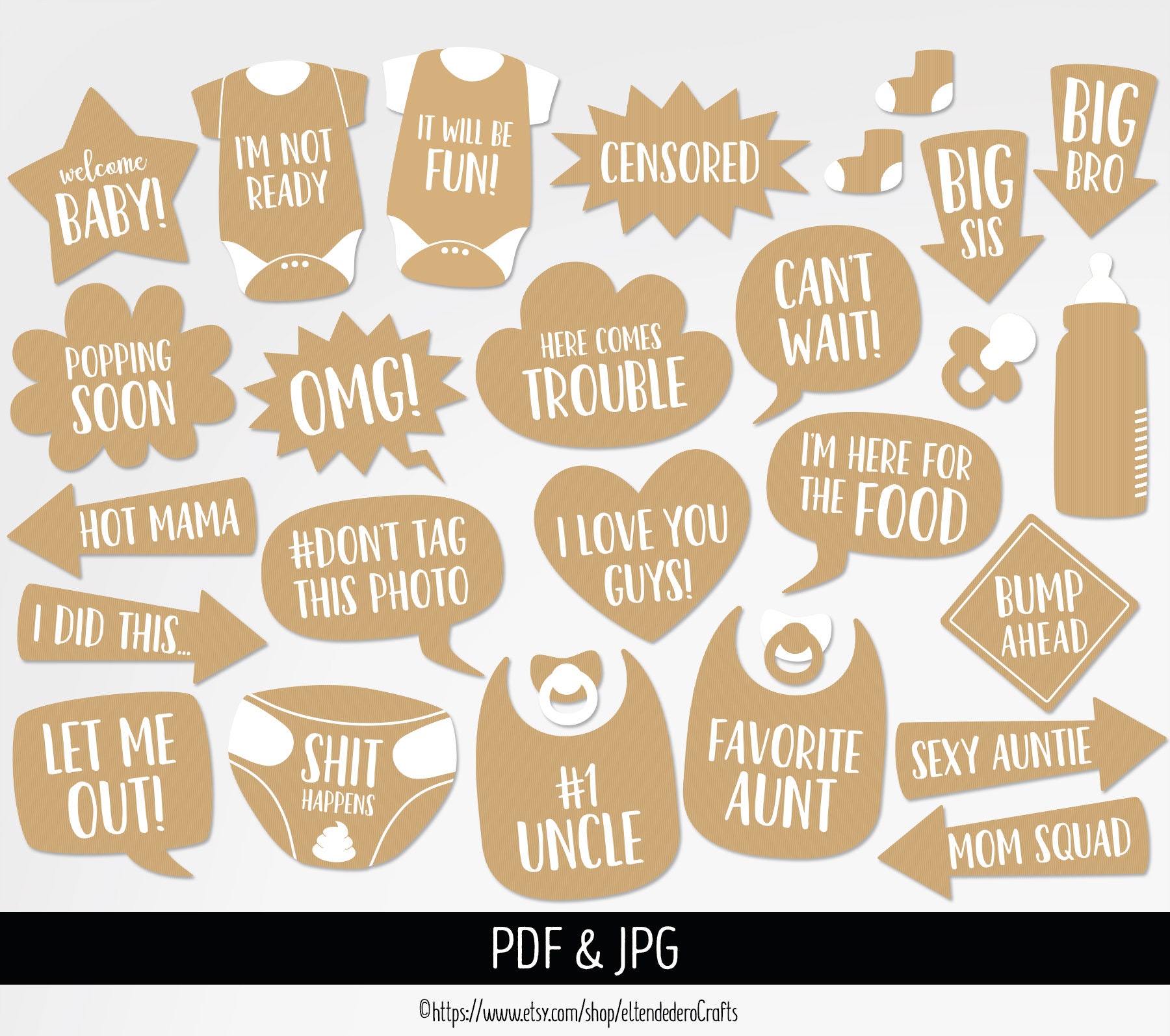 Agente de mudanzas período Álbum de graduación plantillas photo booth